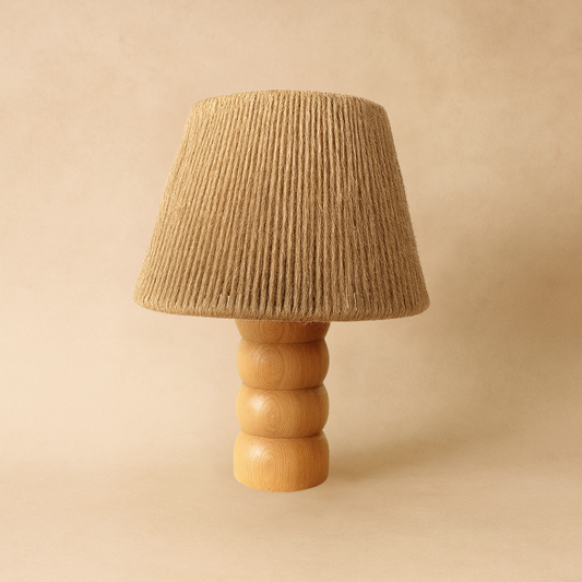 3’lü Jüt Aydınlatma Seti (2 Abajur + 1 Avize)