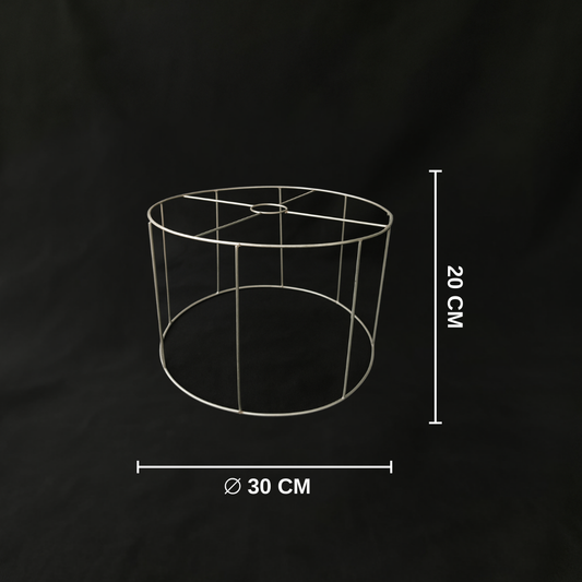 Yuvarlak (30CM) Demir Tel Avize İskeleti