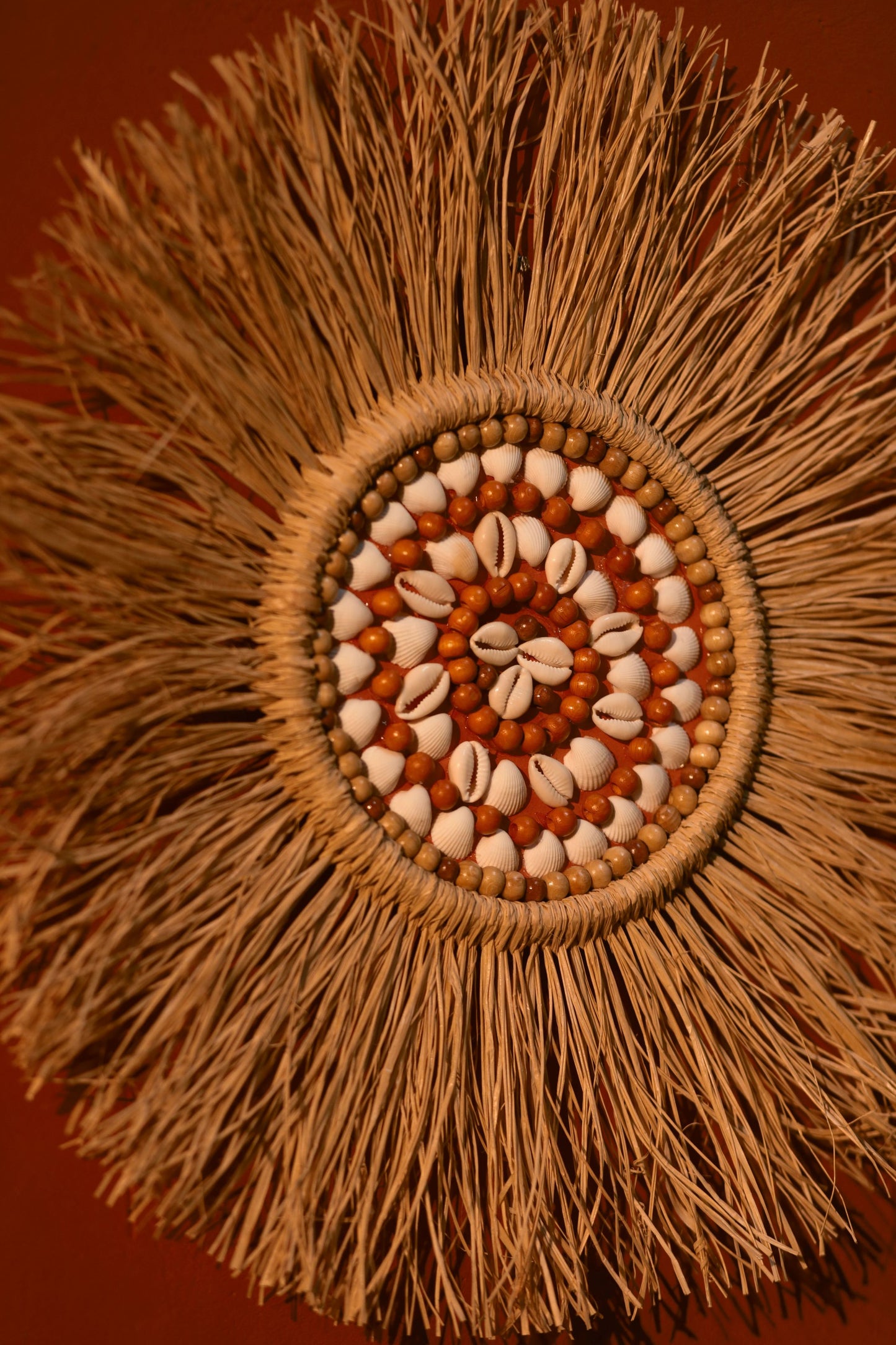 2'li El Yapımı Doğal Rafya Duvar Süsü