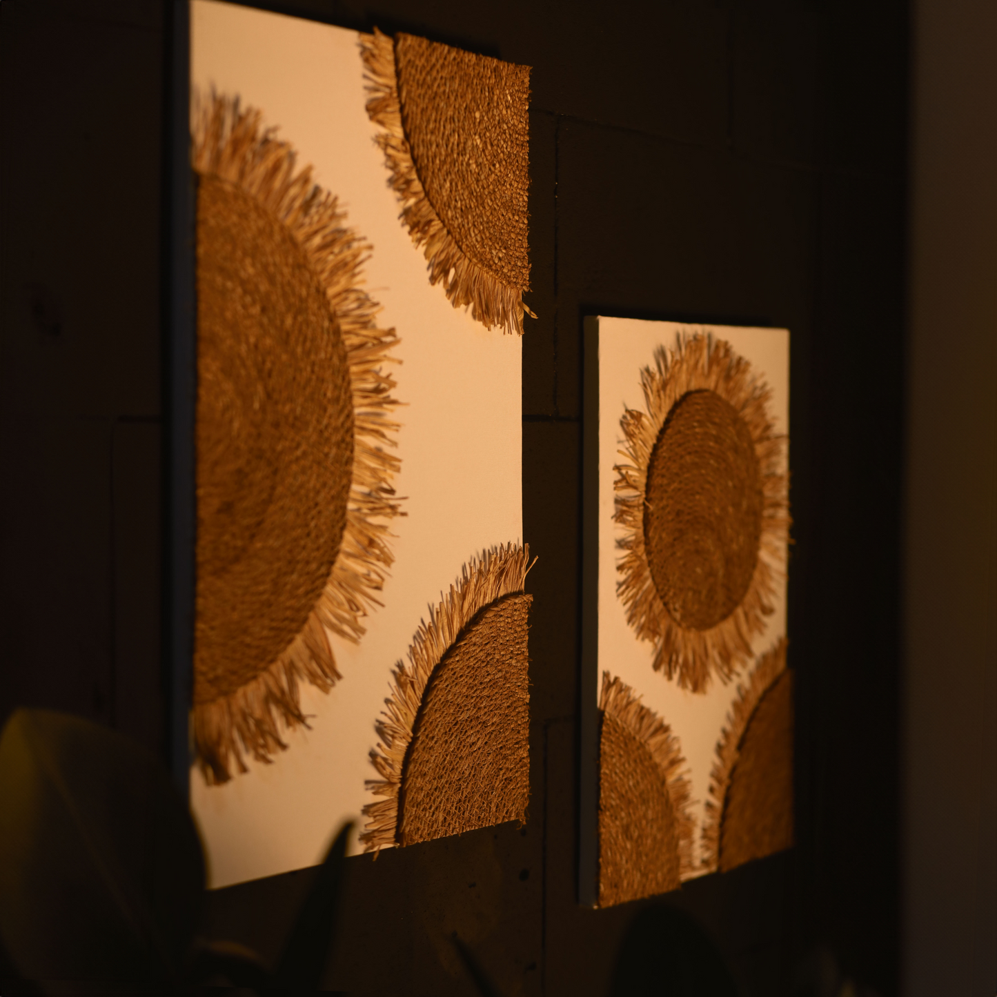 2'li Bohem Hasır Güneş Tablo