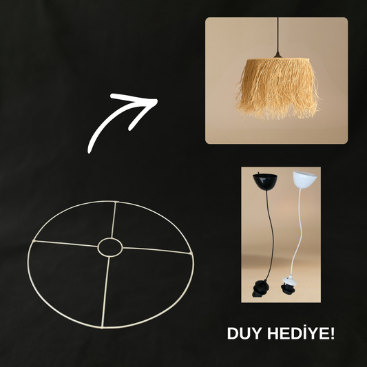 Tek Katlı Demir Tel Avize İskeleti