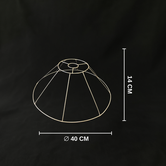 Üçgen (40CM) Demir Tel Avize İskeleti