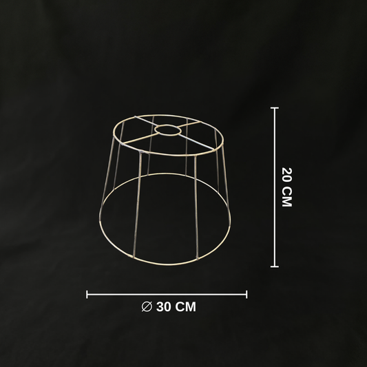 Üçgen (30CM) Demir Tel Avize İskeleti