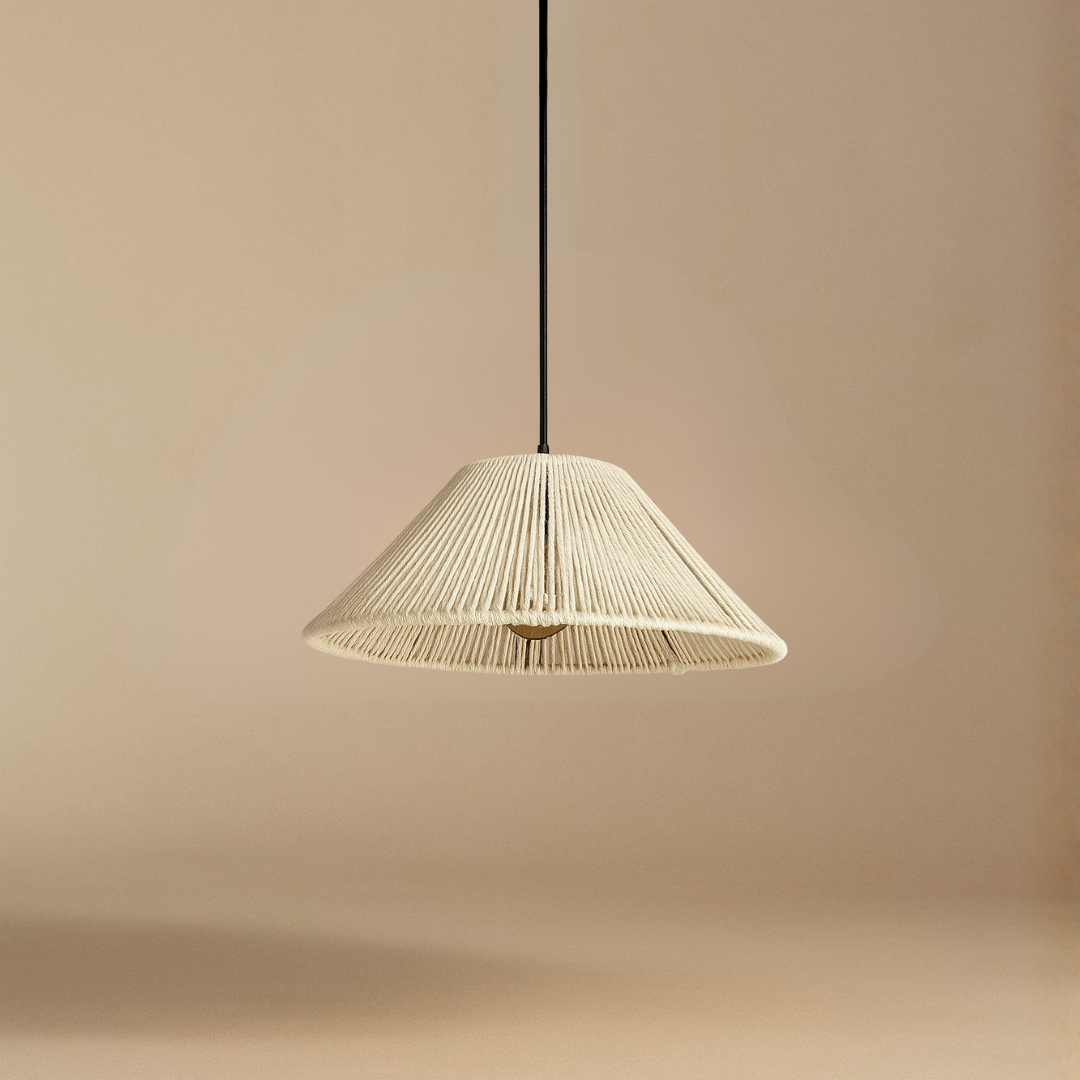 Makrome Avize (Hardal, Kahverengi, Ekru) (40CM)