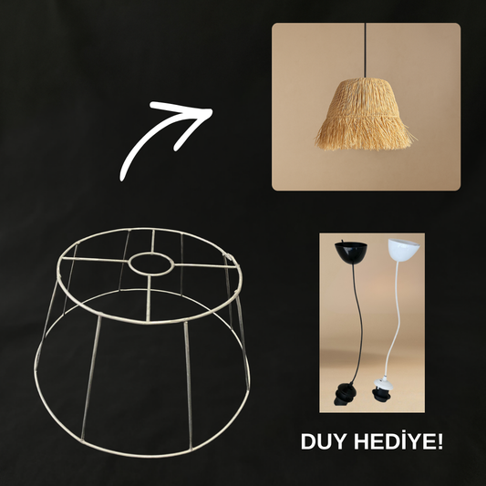 Saçaklı Avize Demir Tel İskeleti