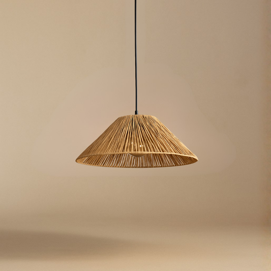 Büyük Kağıt Rafya Avize (40CM)