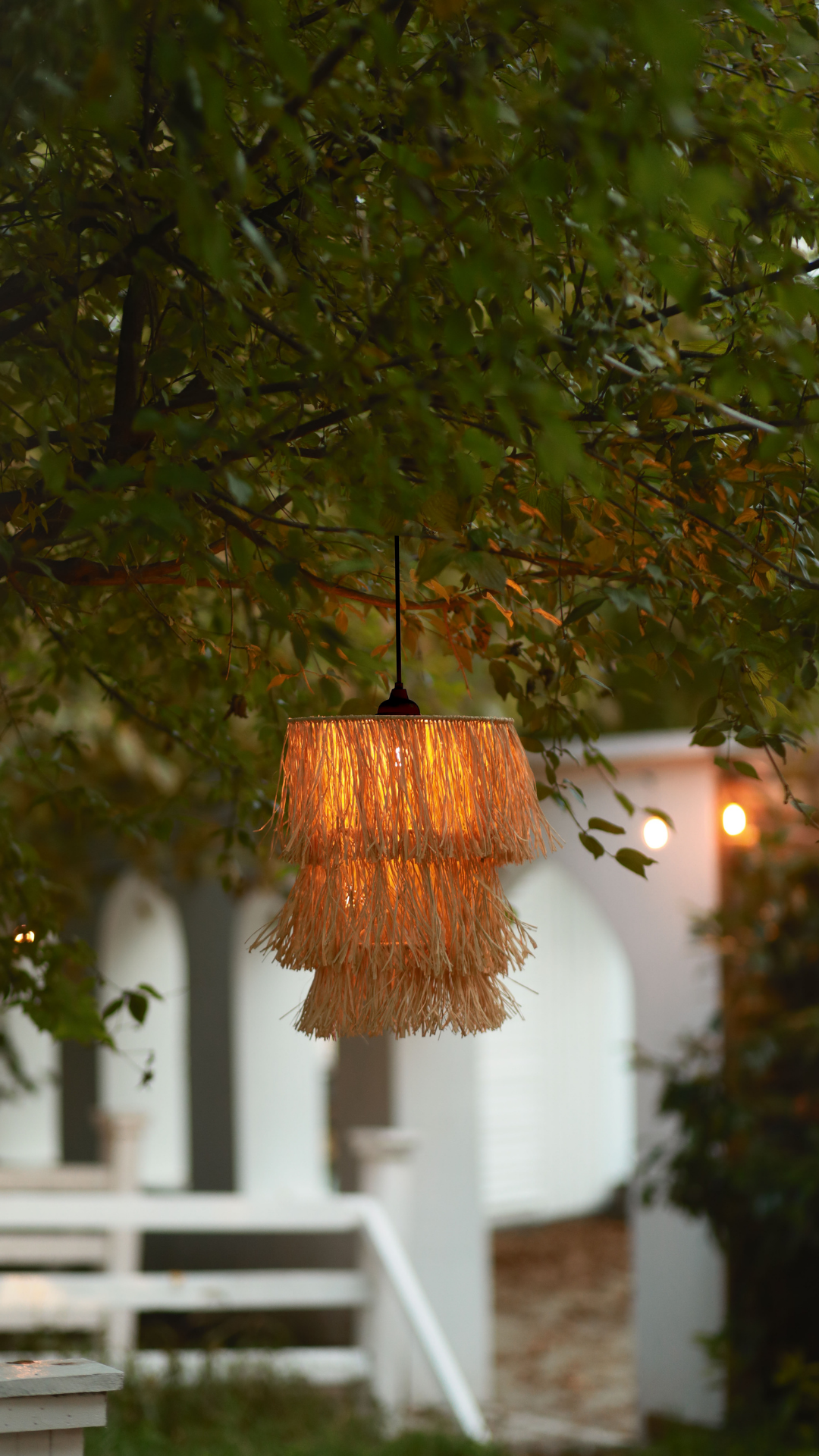 3 Katlı Rafya Avize