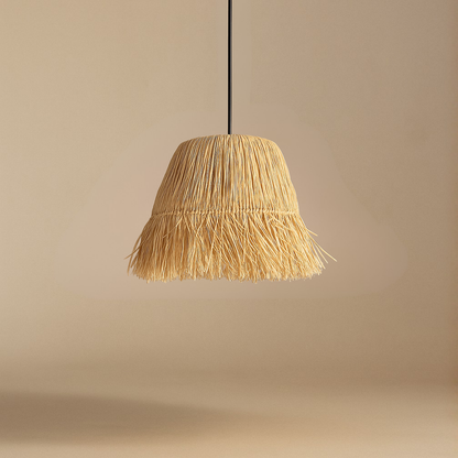 Saçaklı Rafya Avize