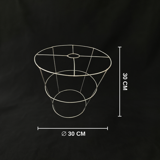 Üç Katlı Demir Tel Avize İskeleti